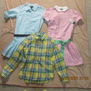 RALPH LAUREN GIRLS SIZE 14 DRESSES & SHIRT NWT